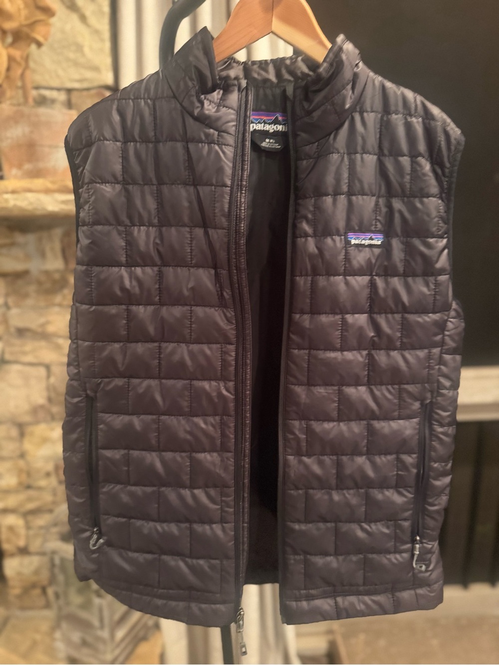 Mens Patagonia vest black M Medium EUC - Picture 3 of 15